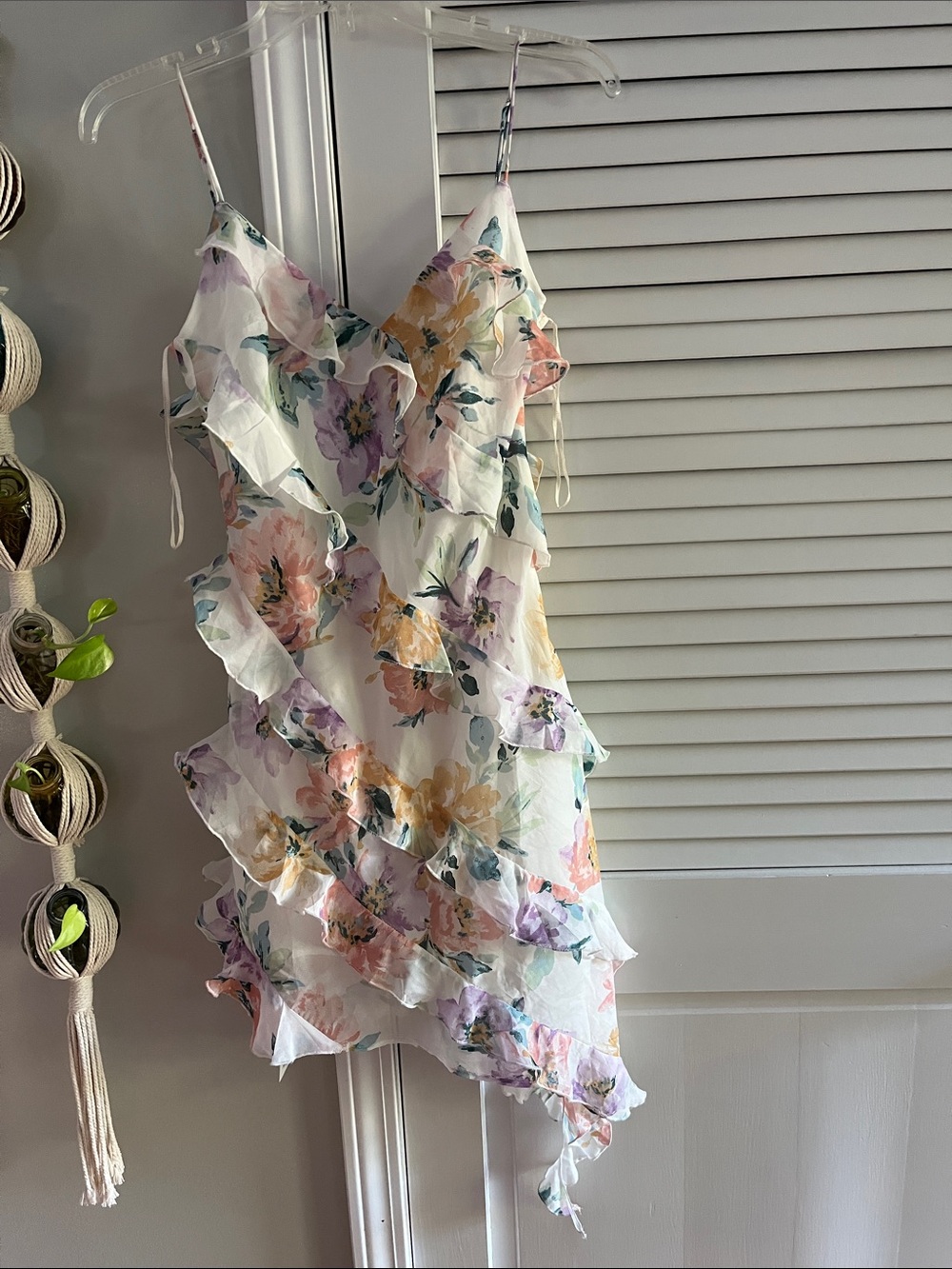 Abercrombie & Fitch White Floral Print Dress